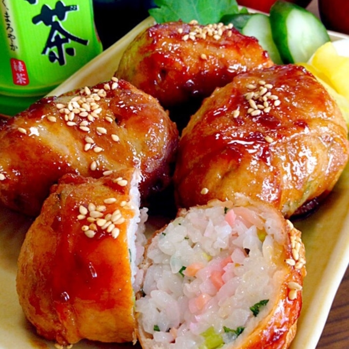 肉巻きおにぎりです こってりお肉とさっぱり白飯で レシピ 作り方 By ゆんゆんゅん 楽天レシピ 肉巻きおにぎりです こってりお肉とさっぱり白飯で レシピ 作り方 By ゆんゆんゅん 楽天レシピ
